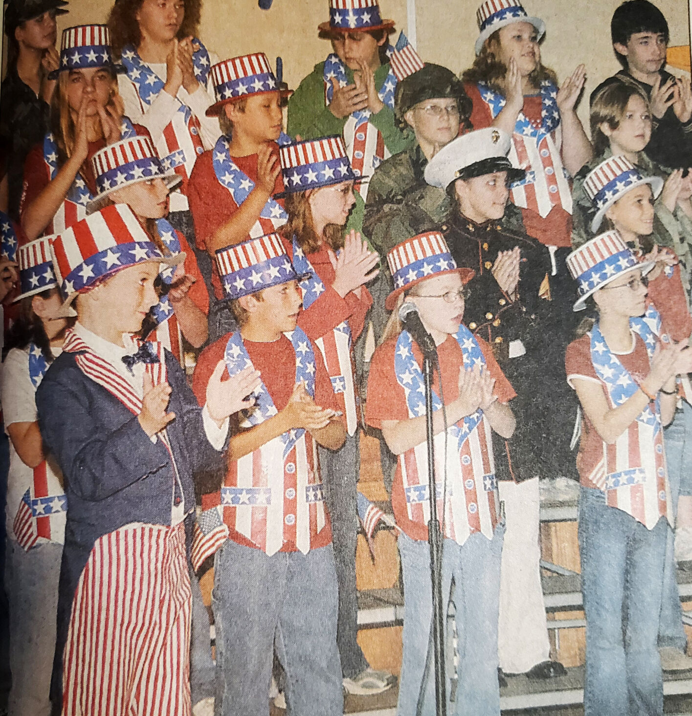 Campbellton Elementary students applaud during Veterans Day assembly